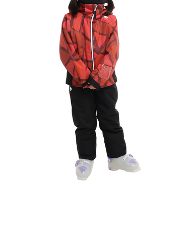 デサント（DESCENTE）ジュニア スキースーツ 上下セット DWJUJH04X RED レッド サイズ調整 防水透湿 撥水