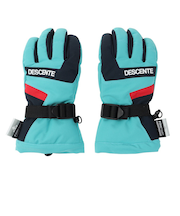 デサント（DESCENTE）ジュニア スキー グローブ スノーボード 手袋 スノボ ライトブルー 5本指グローブ DWDUJD01X LBL 防水透湿 抗菌防…