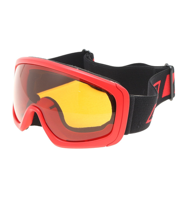 GS-9（GS-9）ジュニア 子供 ゴーグル スキー スノーボード シングルレンズ メガネ対応 レッド GS9 23 334NN2ZD0052 RED
