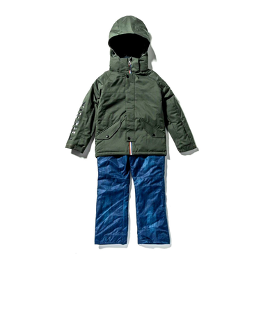 フェニックス（PHENIX）ジュニア スキーウェア 上下セット MZ-P Jr TWO-PIECE ESB222P21 KHAKI カーキ サイズ調整 雪あそ…