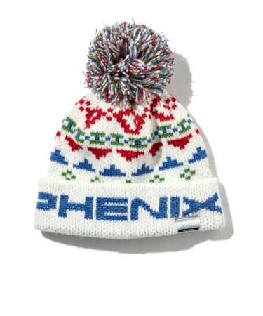 フェニックス（PHENIX）ジュニア ニット帽 Ethnic Double Boys Bon Beanie ESB22HW14 WHITE