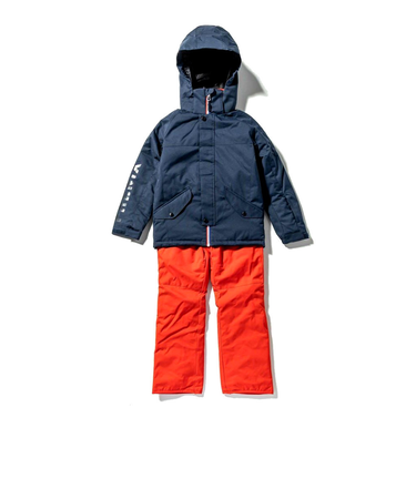 フェニックス（PHENIX）ジュニア スキーウェア 上下セット MZ-P Jr TWO-PIECE ESB222P21 NVY ネイビー サイズ調整 雪あそび