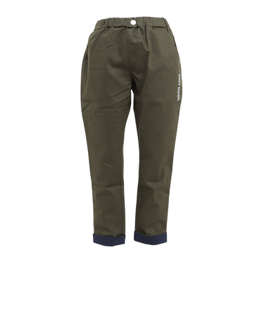 クリフメイヤー（KRIFF MAYER）キッズ パンツ ロールアップ配色パンツ 2237843K-69:KHAKI カーキ ストレッチ 丈調節 ウエストゴム …