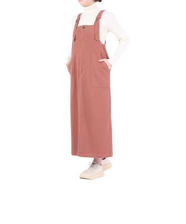 クリフメイヤー（KRIFF MAYER）カットジャンパースカート 2233508L-30:PINK ピンク ワンピース 春 ストレッチ フロントファスナー