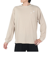 ジャックウルフスキン（JackWolfskin）長袖Tシャツ ロンT JP PAW IN ポケット長袖Tシャツ 5030821-5154 ベージュ