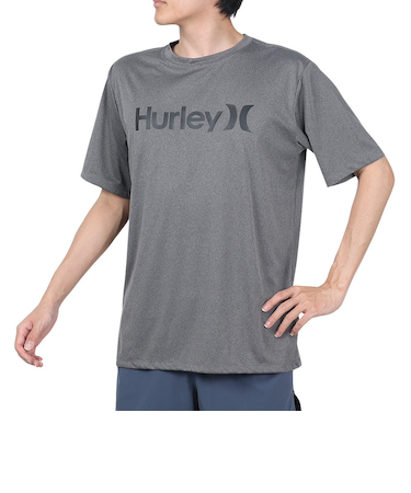 ハーレー（HURLEY）ラッシュガード 半袖 Tシャツ UVカット UPF50+ 紫外線対策 RASH ONE AND ONLY MRG2310032-CGH…