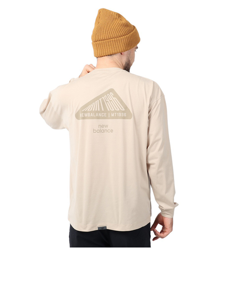 ニューバランス（new balance）ラッシュガード 長袖Tシャツ MT1996 AMT35015INC ベージュ 速乾 UVカット 紫外線対策