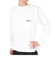クリフメイヤー（KRIFF MAYER）長袖Tシャツ ロンT キャンプラビットプリントポケ 長袖Tシャツ 2317801-5:OFF ホワイト