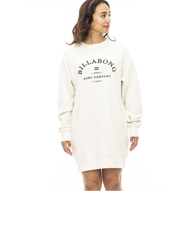 ビラボン（BILLABONG）COLLEGE LOGO スウェットワンピース BD014363 ANW