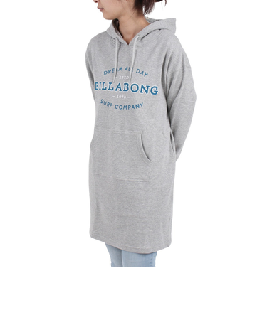 ビラボン（BILLABONG）長袖パーカーワンピース BD014369 GRH