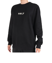 ハーレー（HURLEY）オーバーサイズ エンブロイダリークルースウェット MFL2312014-BLK
