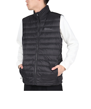ジャックウルフスキン（JackWolfskin）ダウンベスト ASIA PILVI  M 5032051-6000 ブラック 撥水 防風 防寒 インナーベスト