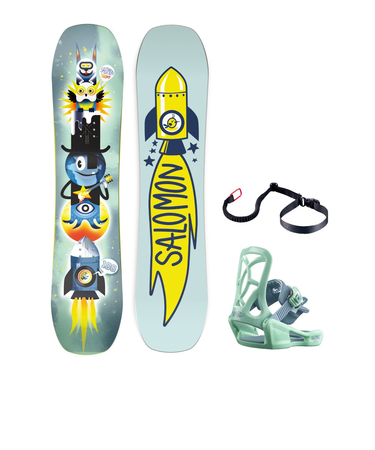 サロモン（SALOMON）ジュニア 子供用 スノーボード ビンディング セット 23-24 TEAM PACKAGE 473608