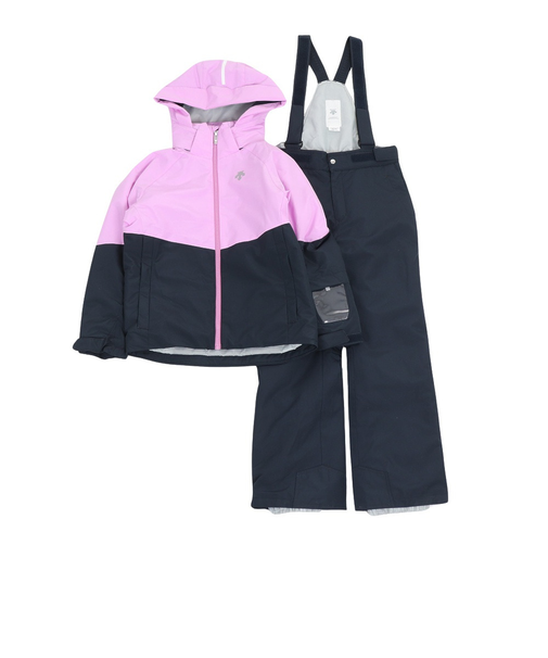 デサント（DESCENTE）ジュニア スーツ スキーウェア ジャケット パンツ 上下セット DWJWJH01X PVL サイズ調整