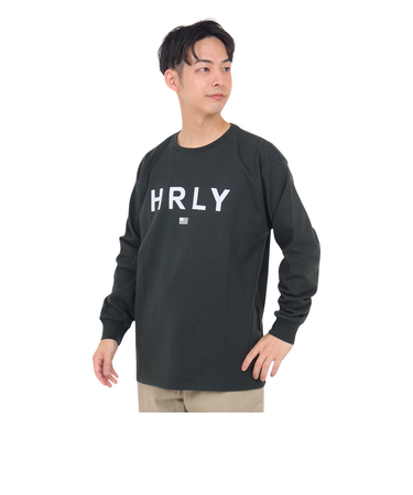 ハーレー（HURLEY）オーバーサイズ ブランドロゴ 長袖Tシャツ 23MLS2200001-DFR