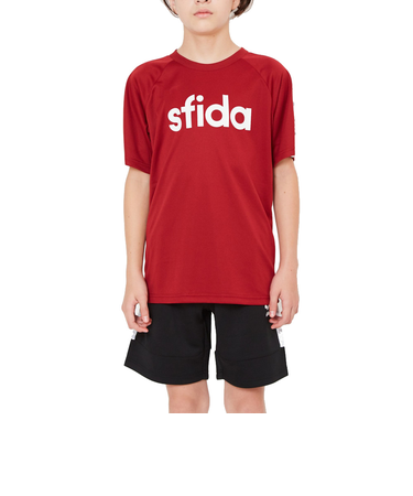 スフィーダ（SFIDA）サッカー ウェア 半袖 ジュニア BP Tシャツ プラクティスシャツ LINE JR SA-21816JR BGD フットサルウェア