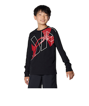アンダーアーマー（UNDER ARMOUR）長袖Tシャツ キッズ スーパー ビッグロゴ 1381168 001