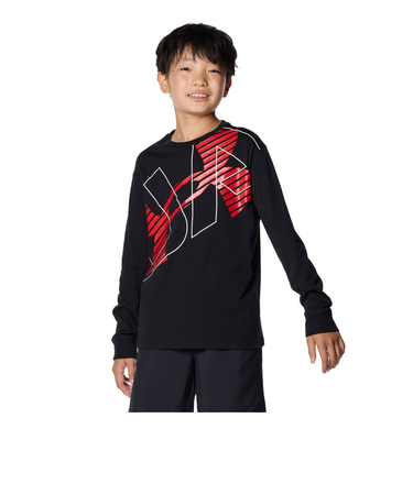 アンダーアーマー（UNDER ARMOUR）長袖Tシャツ キッズ スーパー ビッグロゴ 1381168 001