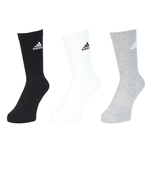 アディダス（adidas）クッション クルーソックス 3足組 EBB96-IC1311