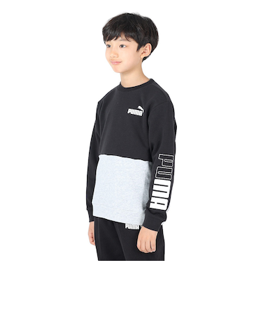 プーマ（PUMA）トレーナー キッズ PUMA POWER クルースウェット TR 677721 51 BKWT