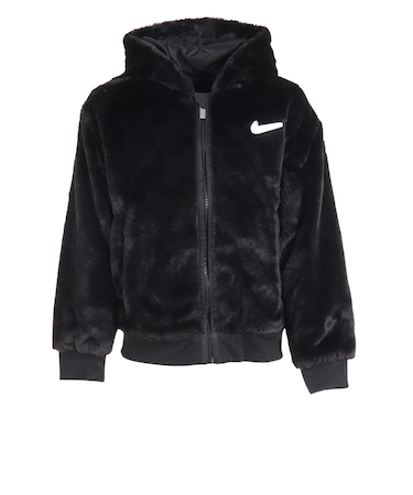 ナイキ（NIKE）ジュニア ガールズ フェイクファージャケット アウター バックロゴ 36K736-023