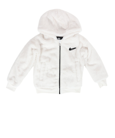 ナイキ（NIKE）ジュニア ガールズ フェイクファージャケット アウター バックロゴ 36K736-782
