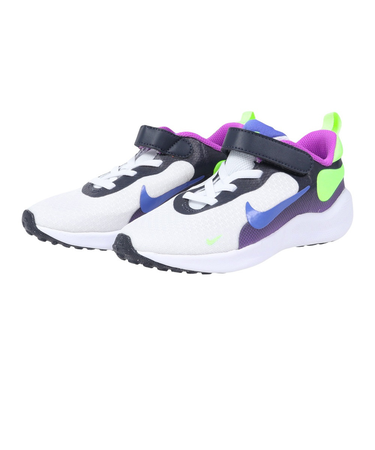 ナイキ（NIKE）ジュニア スポーツシューズ ベルクロ ベルト付き スニーカー レボリューション7 PSV FB7690-100