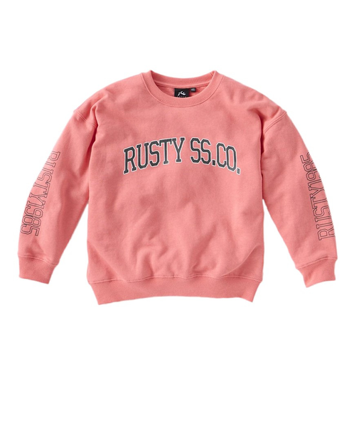 ラスティ（RUSTY）キッズ ロゴスウェット 982011PNK