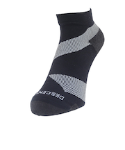 デサント（DESCENTE）ランニングソックス 靴下 MoveSox ブラック ホワイト DOAVJB01 BKWH アンクル丈 スポーツ スパイラルサポート