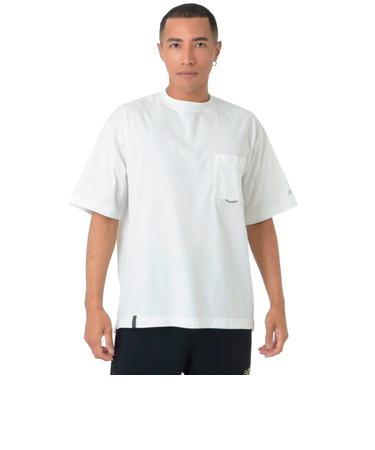 ニューバランス（new balance）半袖Tシャツ ラッシュガード MT1996 Tシャツ AMT45019 WT ホワイト 吸汗速乾 4wayストレッチ …