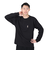 クリフメイヤー（KRIFF MAYER）ワンポイント シンプル 長袖Tシャツ キャンプラビットロンT ミニ刺繍 2337808-19:BLACK ブラック ユ…