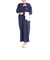 クリフメイヤー（KRIFF MAYER）ワンピース ルームウェア TOTONOU CLUB ワンピースセット 2337825L-79:NAVY ネイビー 手拭…