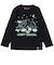 クリフメイヤー（KRIFF MAYER）ジュニア Tシャツ 長袖 UVさらすべ蓄光白亜ロンT 2337844K-19:BLACK ブラック UVケア