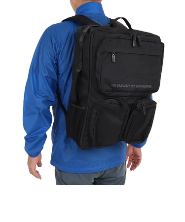 ザ・ワープ・バイ・エネーレ（The Warp By Ennerre）SQUARE BACKPACK 30L WB3MGA51 BLK リュック 防水 撥水