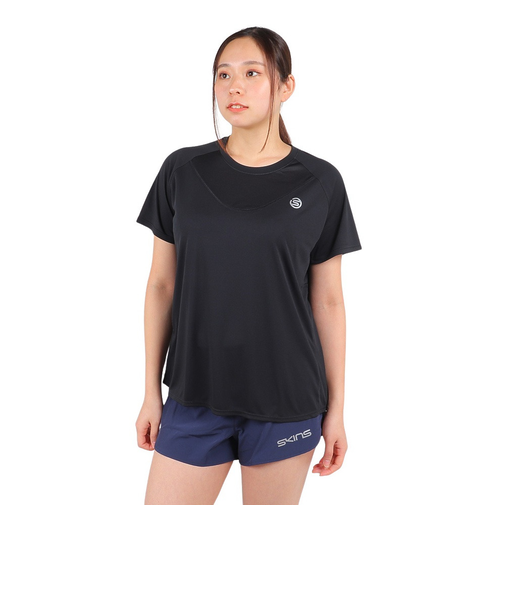 スキンズ（SKINS）半袖Tシャツ レディース SERIES-3 ショートスリーブトップス 182-21345-019