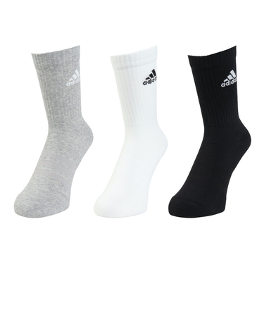 アディダス（adidas）クッション クルーソックス 3足組 EBB96-IC1311