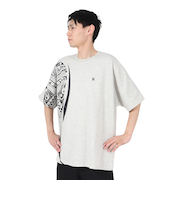 ハーレー（HURLEY）テリー オーバーサイズド トライバル アイコン半袖スウェット MKT2411014-AGHT