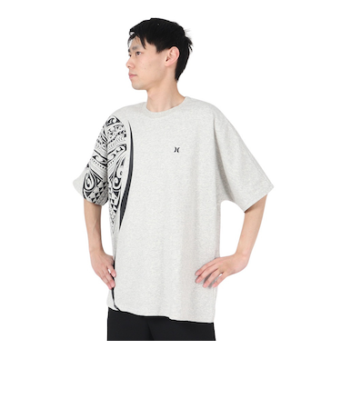 ハーレー（HURLEY）テリー オーバーサイズド トライバル アイコン半袖スウェット MKT2411014-AGHT