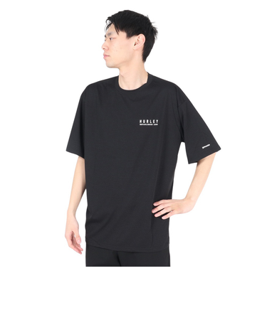 ハーレー（HURLEY）ラッシュガード ファントム オーバーサイズド スウェル半袖Tシャツ MUT2411007-BLK
