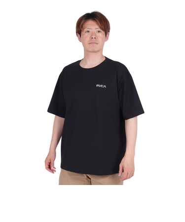 ルーカ（RVCA）tシャツ 半袖 ブラック 黒 THRASHED BOX 半袖Tシャツ BE041224 BLK MENS