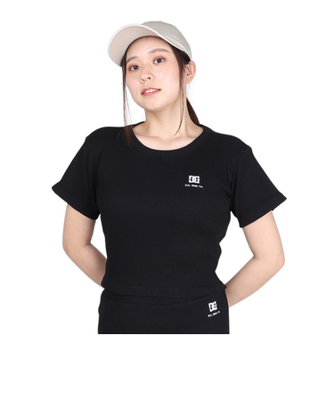 ディーシーシューズ（DC SHOES）TELECO CROPPED ショートスリーブTシャツ 24SULST242303BLK