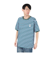 クリフメイヤー（KRIFF MAYER）チルタイムマルチボーダー半袖Tシャツ 2343100-65:GREEN