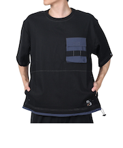 クリフメイヤー（KRIFF MAYER）ROKXコラボ 布帛Tシャツ 2345103-19:BLACK