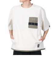 クリフメイヤー（KRIFF MAYER）ROKXコラボ 布帛Tシャツ 2345103-9:NATURAL