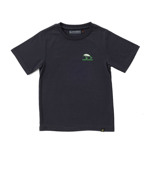 クリフメイヤー（KRIFF MAYER）ジュニア 半袖Tシャツ おひさまプリントTシャツ ルアー 2347849K-17:CHARCOAL チャコールグレー