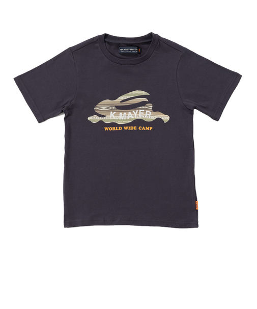 クリフメイヤー（KRIFF MAYER）ジュニア 半袖Tシャツ フライングラビット 半袖Tシャツ 2347850K-19:BLACK ブラック