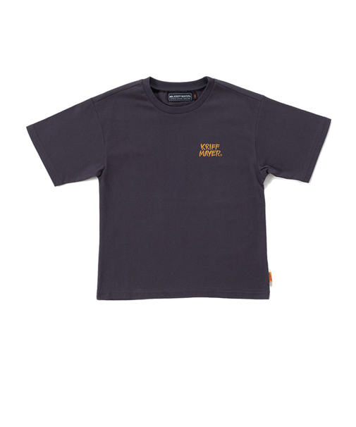 クリフメイヤー（KRIFF MAYER）ジュニア 半袖Tシャツ キャンプラビット バックプリントT 2347851K-17:CHARCOAL チャコールグレー