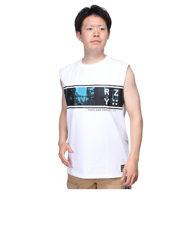 ライズ（RYZ）BAR PHOTO ノースリーブ シャツ RZ10CD24SS0024 WHT