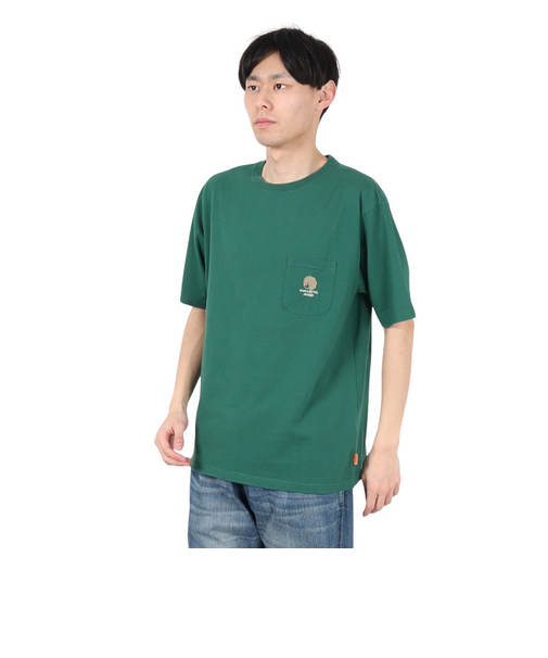 クリフメイヤー（KRIFF MAYER）アフロくん 半袖ポケTシャツ サボテン 2357801:65:GREEN