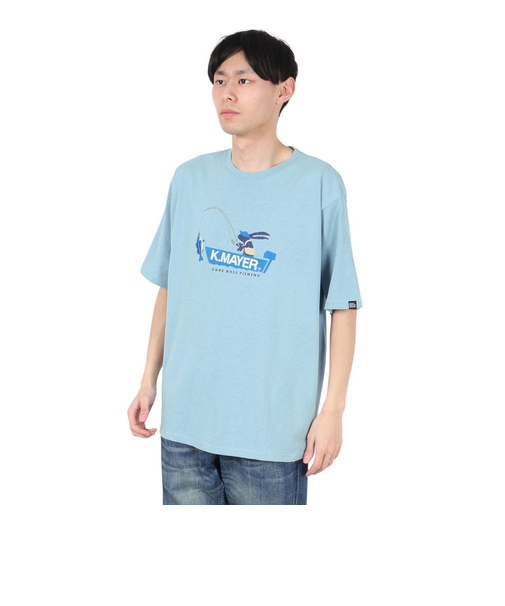 クリフメイヤー（KRIFF MAYER）ウェットプロテクト 半袖Tシャツ 釣り 2357806:70:SAX